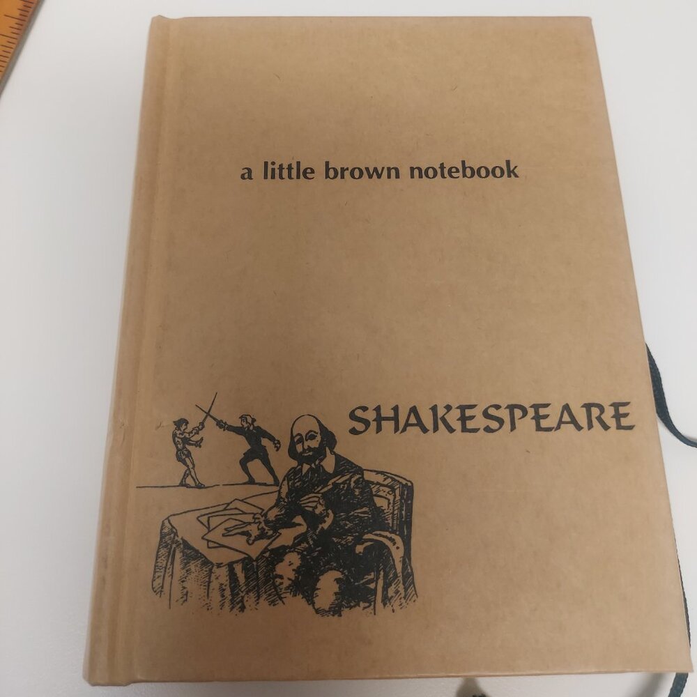NWOT Little Brown Notebook - Shakespeare